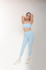 SKY BLUE HIGH WAISTED LEGGINGS